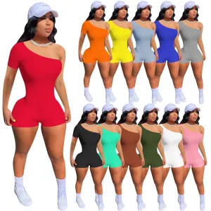 New ribbed one-shoulder jumpsuit  AY1052