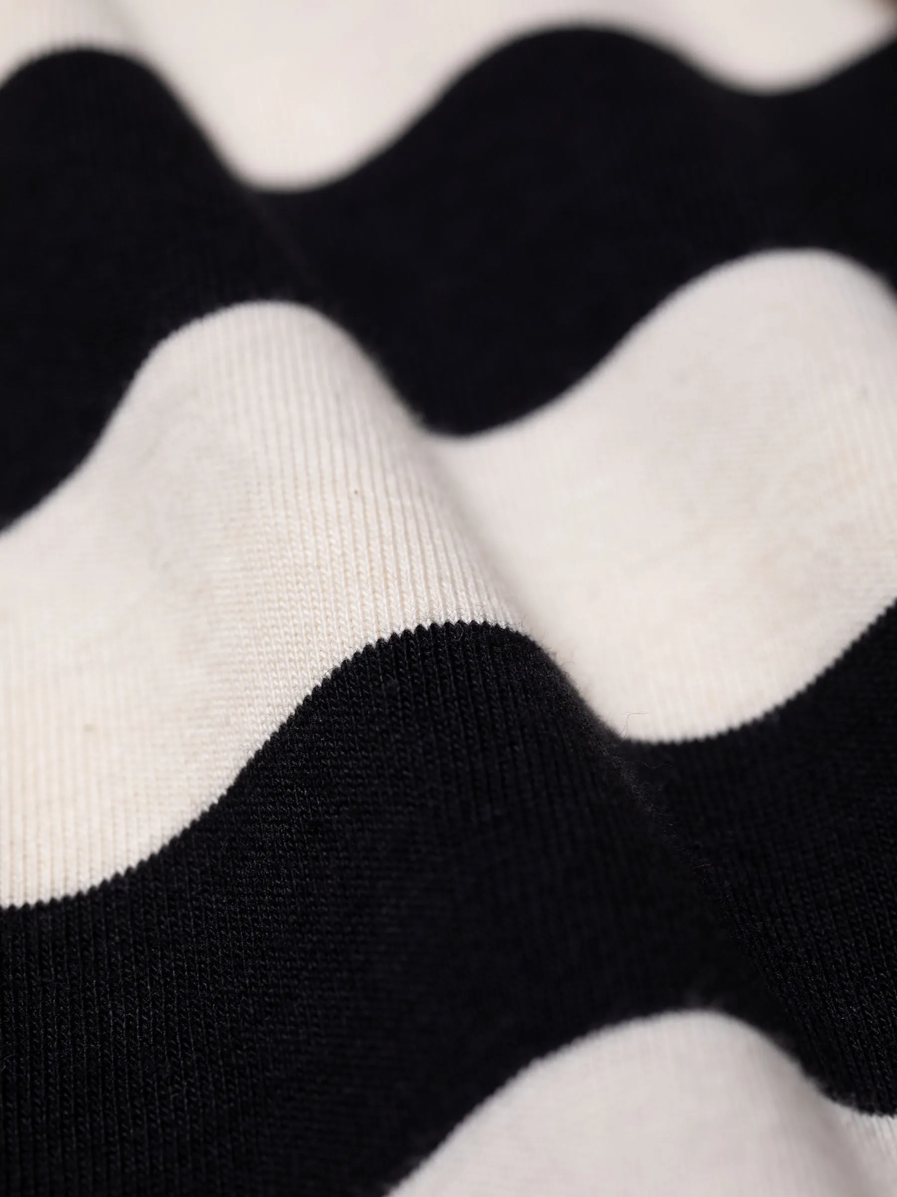 【Nudie Jeans】Uno Block Stripe Offwhite/Navy／經典藍白條紋 色織布短T