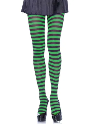 Nylon Stripe Tights