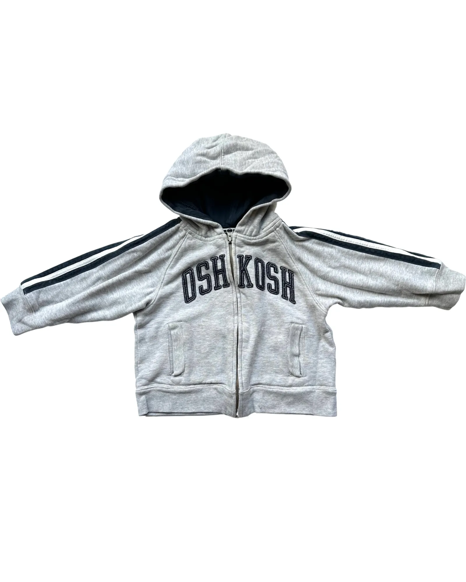 Oshkosh grey logo hoodie