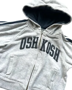 Oshkosh grey logo hoodie