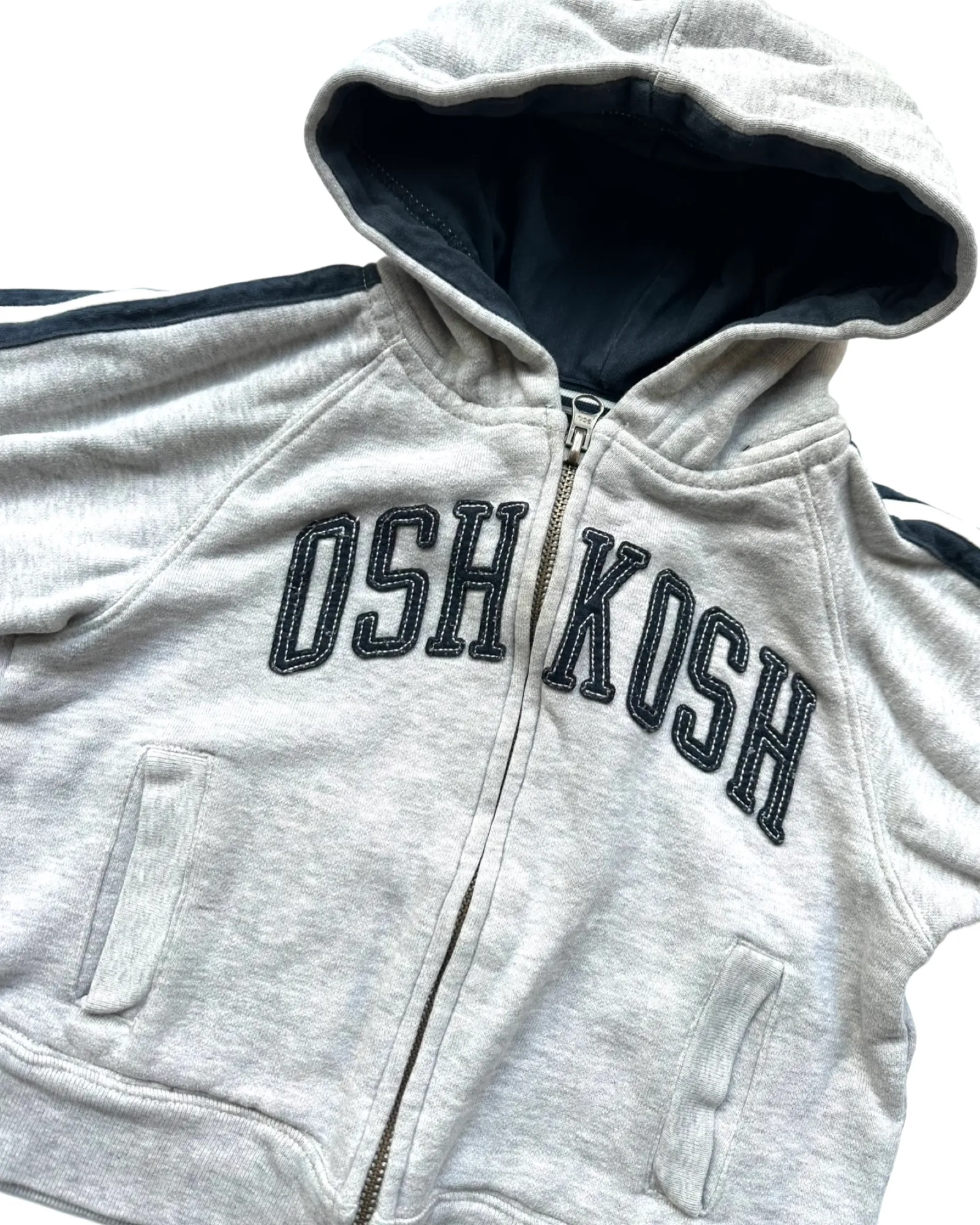 Oshkosh grey logo hoodie