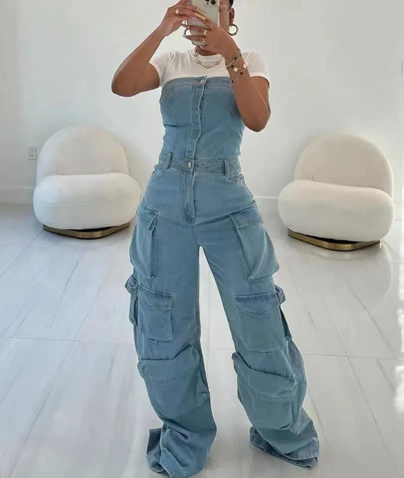 Overalls jeans-D815 | Inspanda