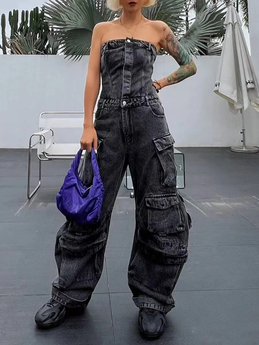 Overalls jeans-D815 | Inspanda