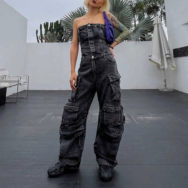 Overalls jeans-D815 | Inspanda