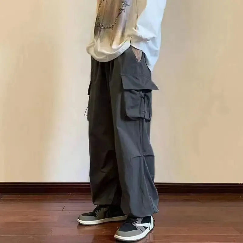 Oversize pants with multiple pockets-D131 | Inspanda