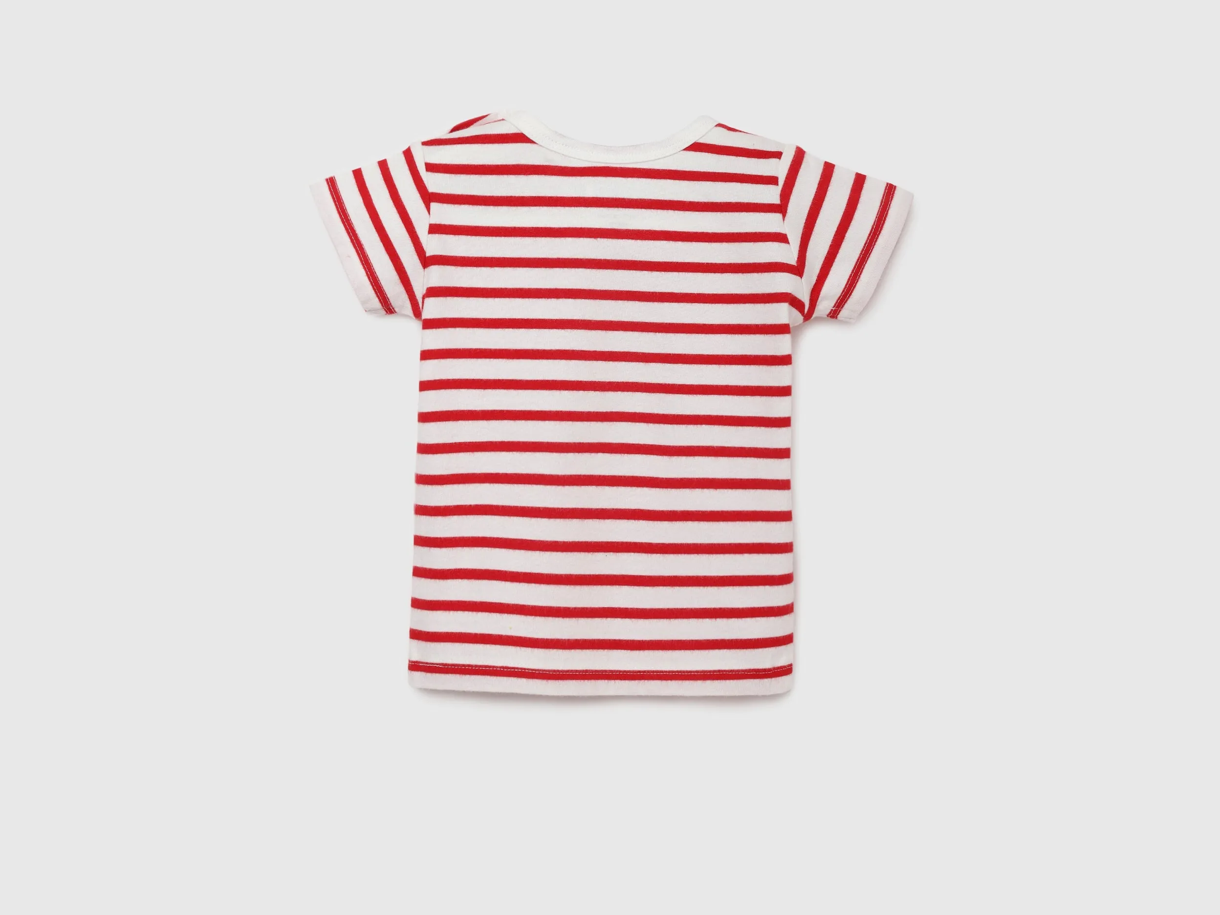 Pack of 2 Regular Fit Round Neck Striped and Printed Baby T-Shirts
