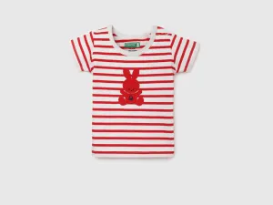 Pack of 2 Regular Fit Round Neck Striped and Printed Baby T-Shirts