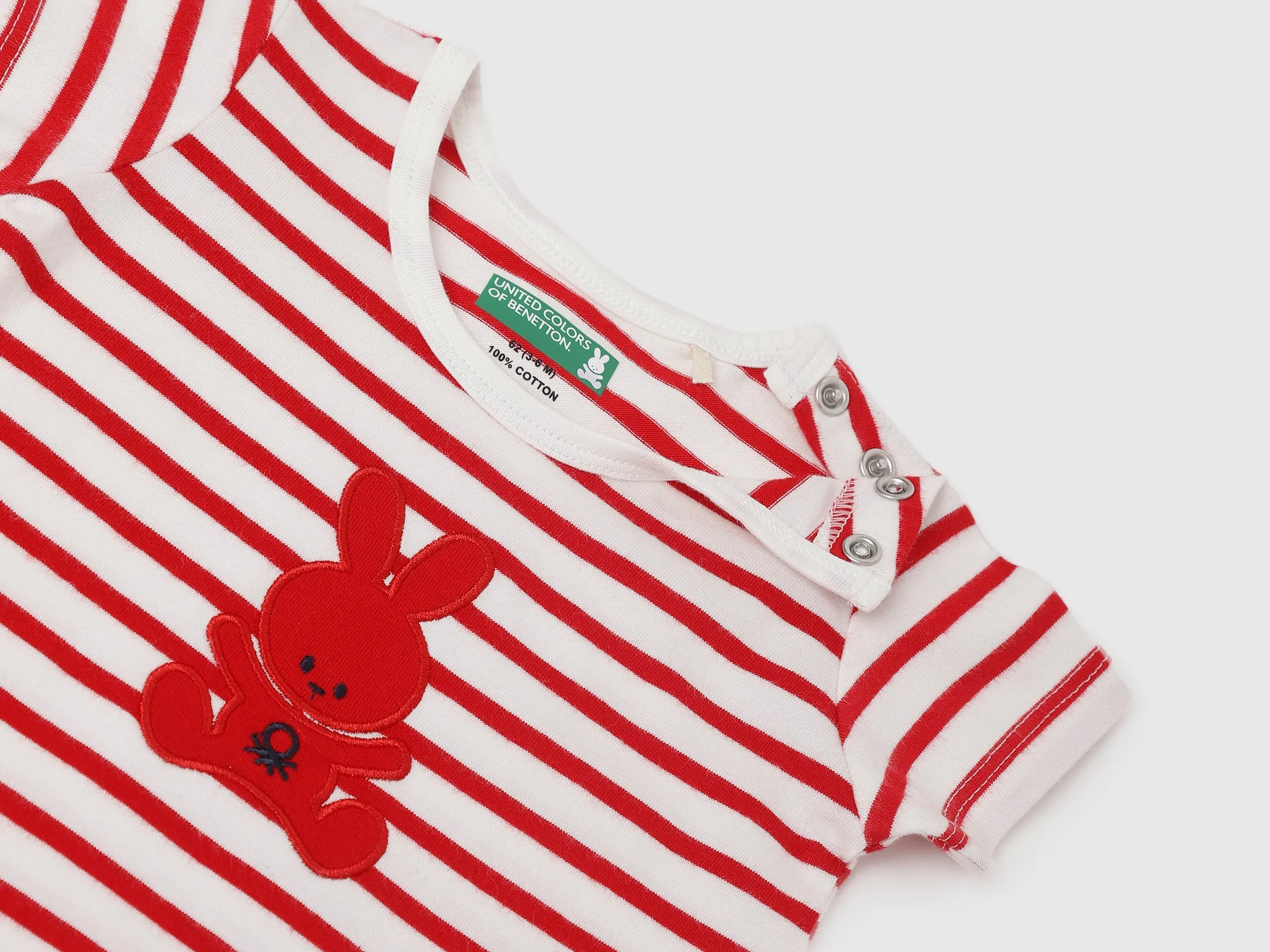 Pack of 2 Regular Fit Round Neck Striped and Printed Baby T-Shirts