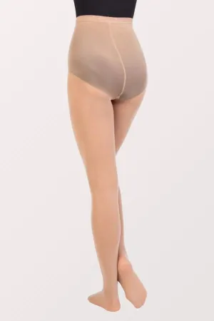 Plus Size TotalSTRETCH Footed Tights - Light Suntan