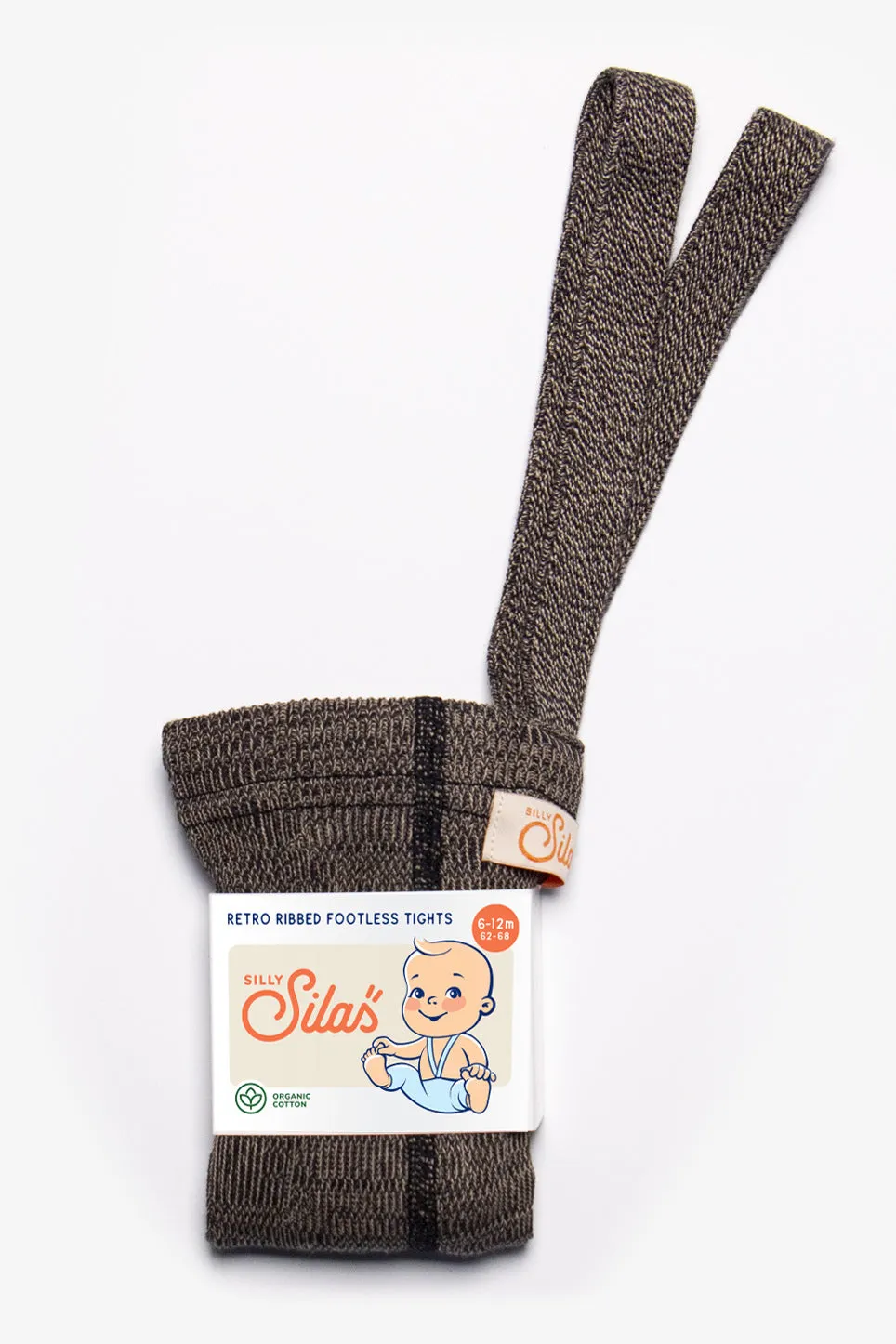 PRE-ORDER FOOTLESS SILLY SILAS TIGHTS WITH BRACES LICORICE PEANUT