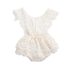 Princess Laced Open Back V Suit