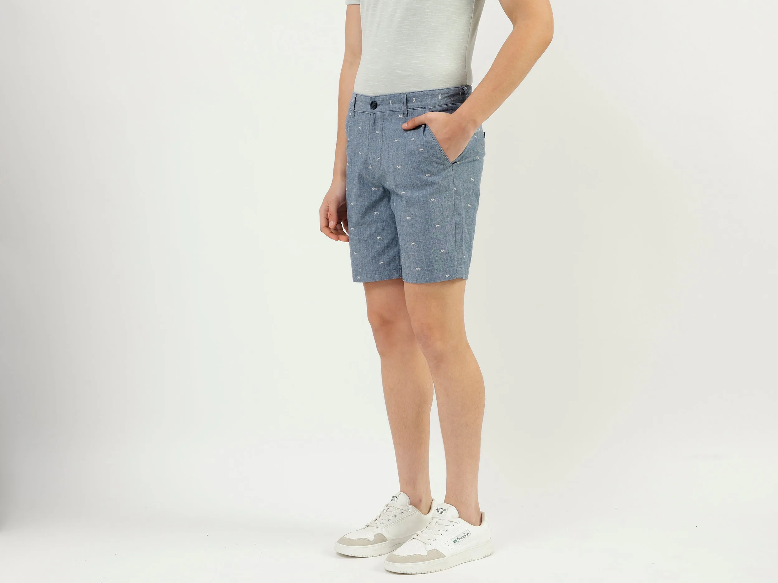 Printed Slim Fit Shorts