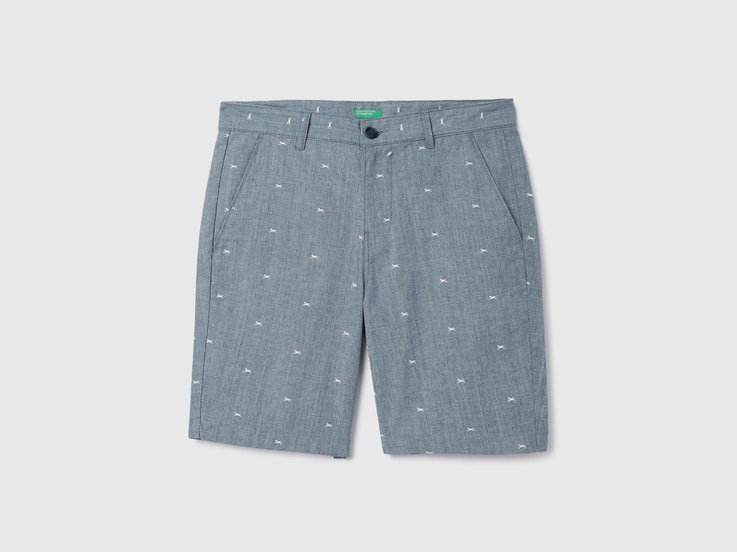 Printed Slim Fit Shorts