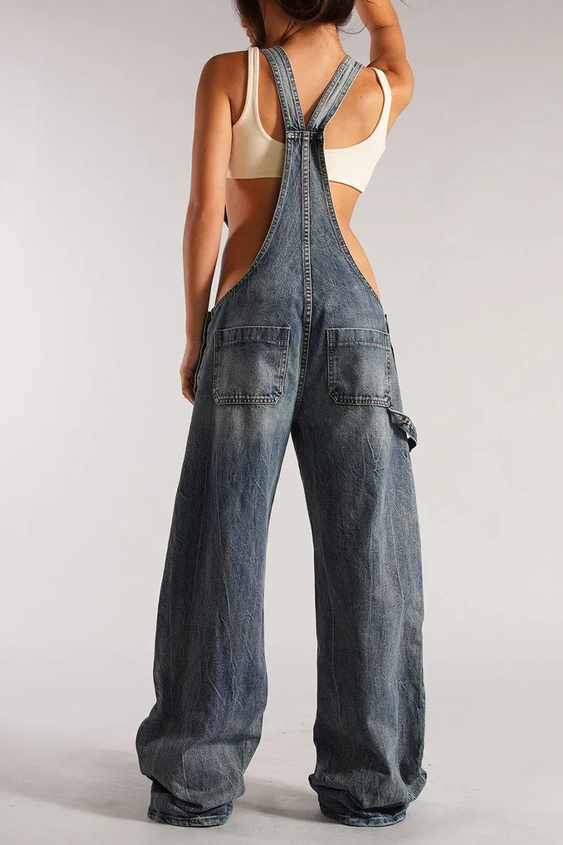 PS3410 Overall Denim Jeans Pant