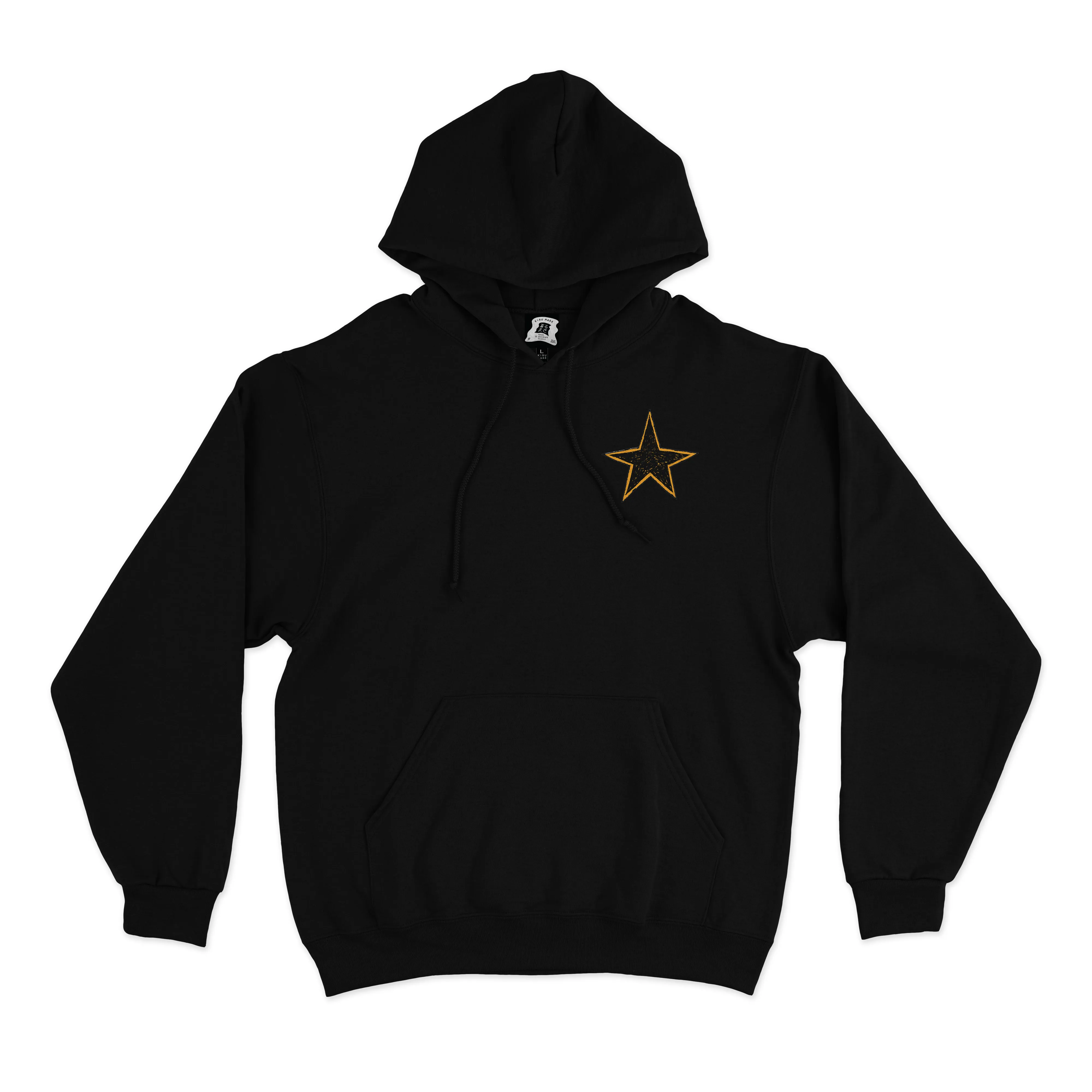 "All Star" Basic Hoodie Black