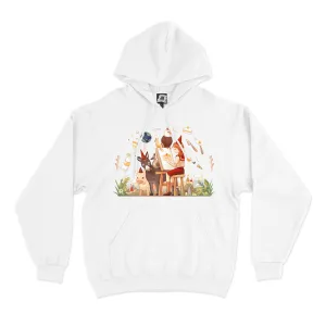"Birthday Party" Basic Hoodie White