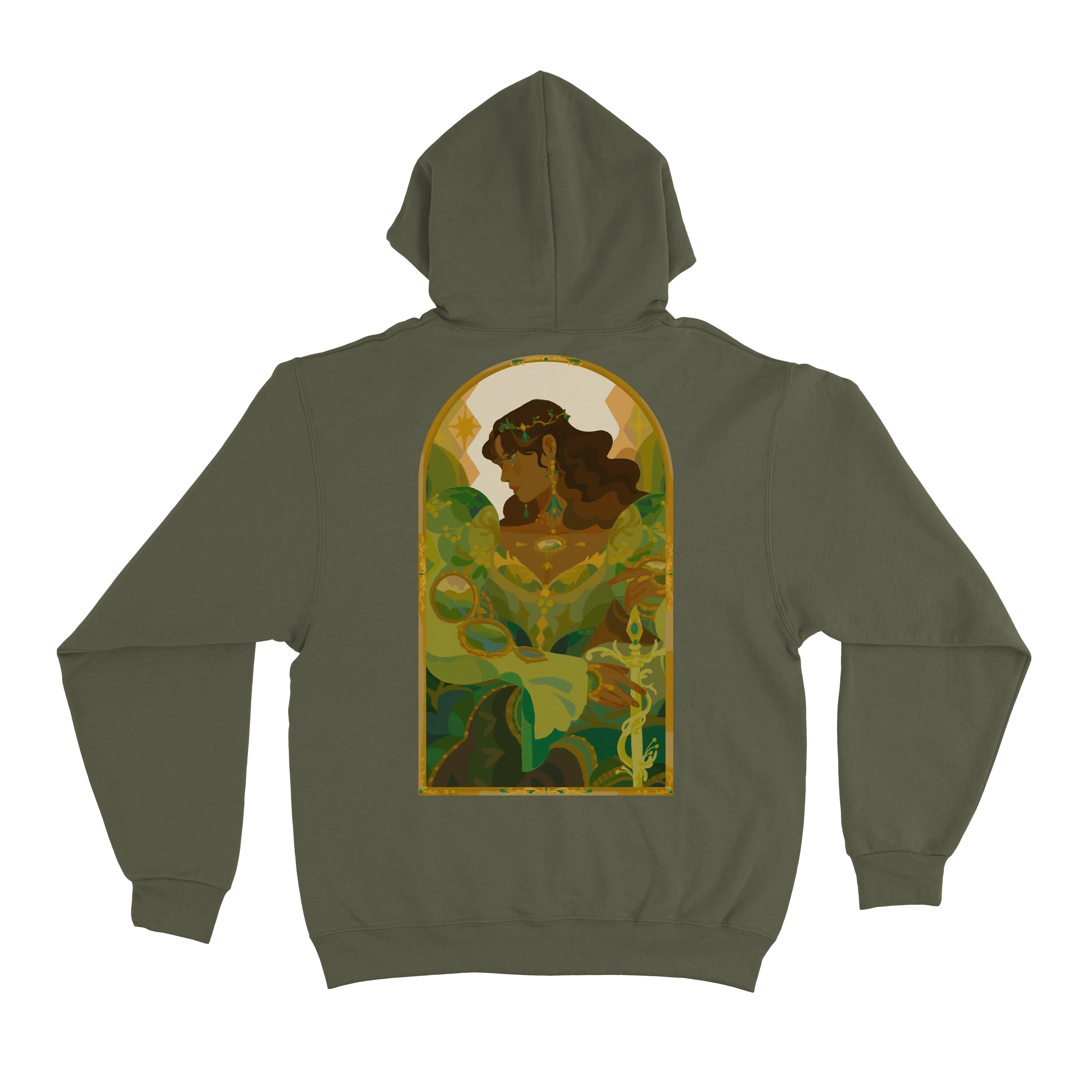 "Empress" Basic Hoodie Green