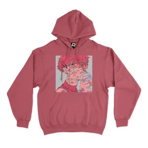 "Get Well Soon" Basic Hoodie Pink
