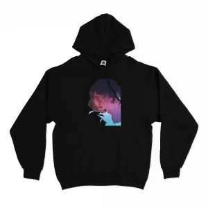 "Ghost Lillies" Basic Hoodie Black
