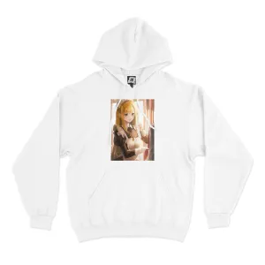 "Maid" Basic Hoodie White