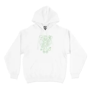 "Melon Soda" Basic Hoodie White
