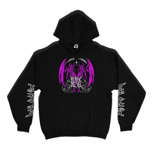 "Pink Devil" Basic Hoodie Black
