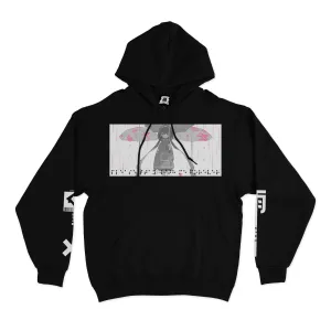 "Rain" Basic Hoodie Black