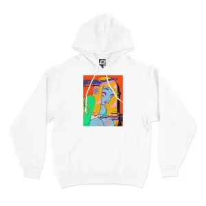 "Shy" Basic Hoodie White