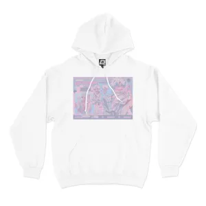 "Zero" Basic Hoodie White/Black