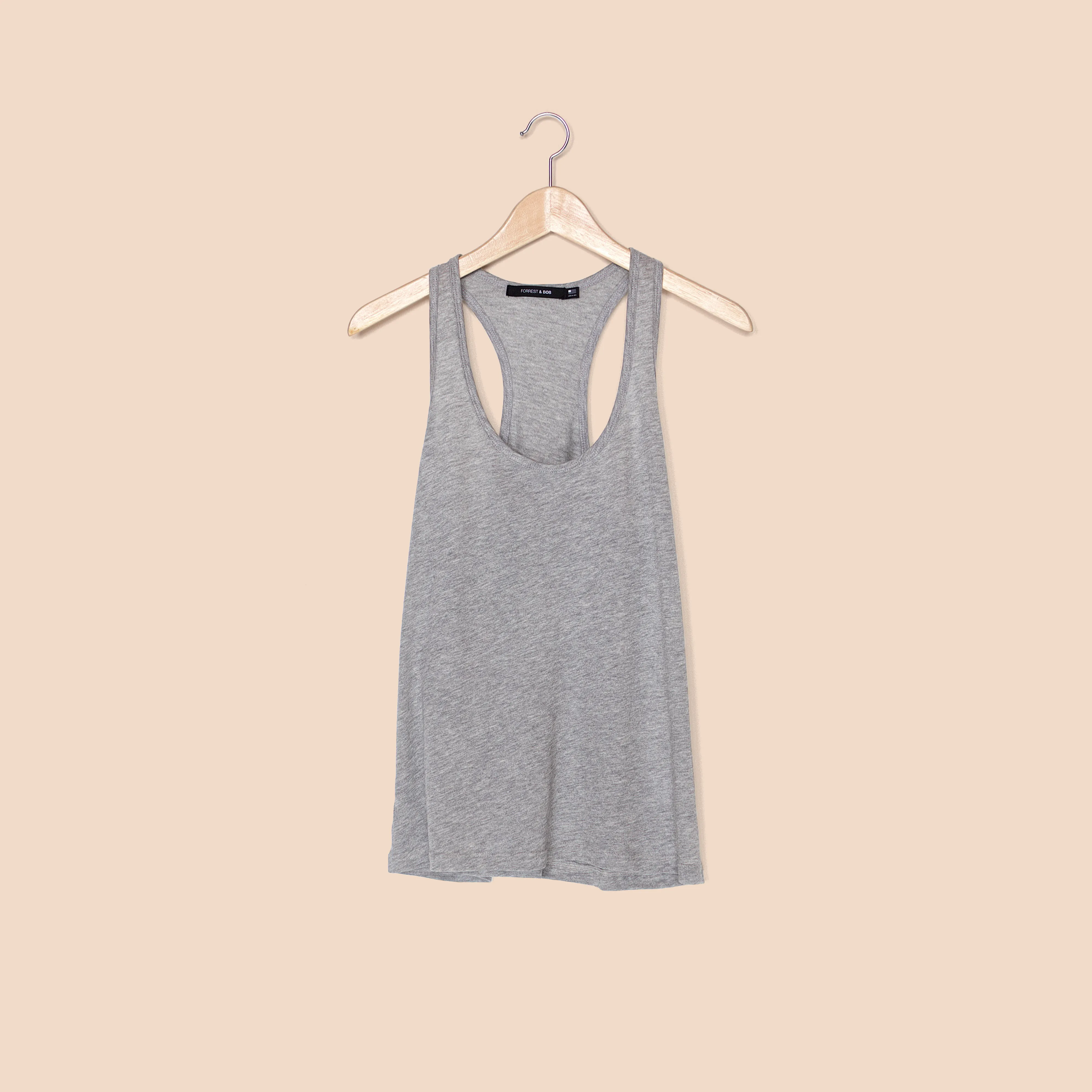 Racer Tank Top / Heather Grey