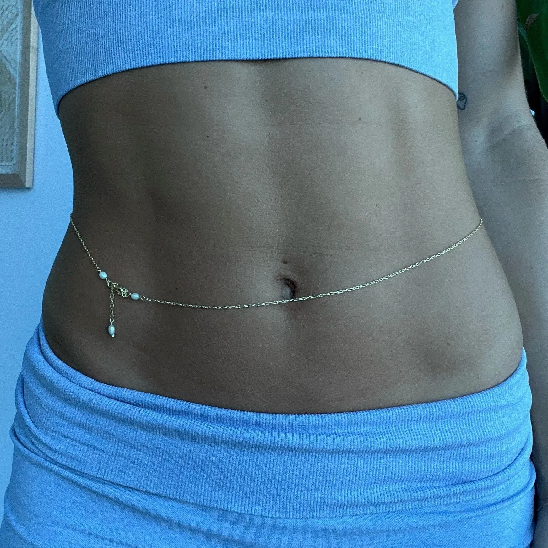 Rope style waist chain