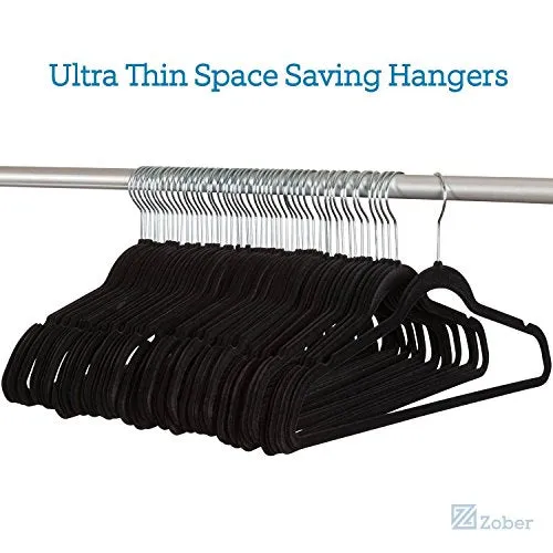 Rynx | 30 Pack: Premium Quality Space-Saving Velvet Durable Clothes Hangers