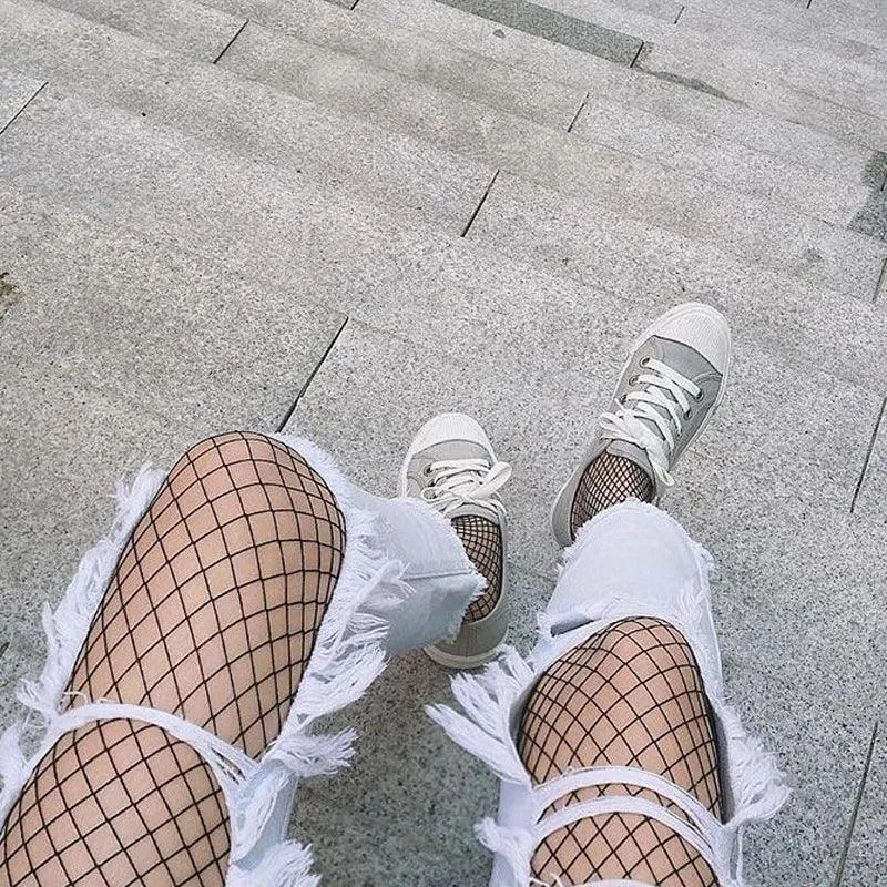 Sexy Pantyhose Mesh Fishnet Nylon Tights Long Body Stockings
