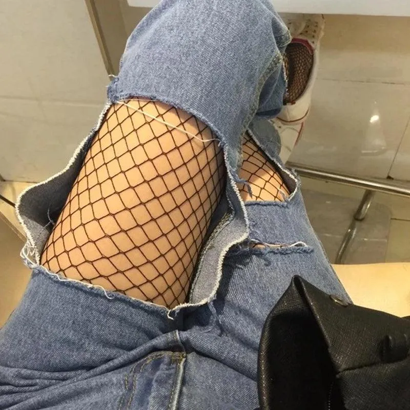 Sexy Pantyhose Mesh Fishnet Nylon Tights Long Body Stockings