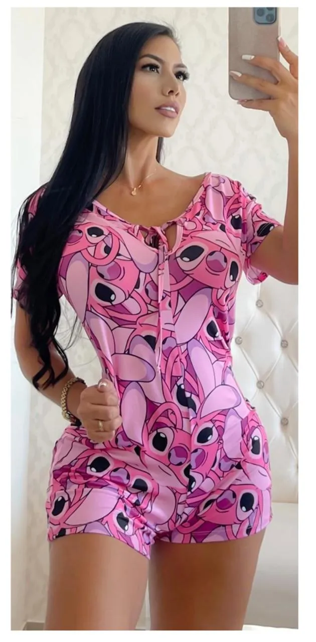 Sexy printed slim bodysuit（AY1441）