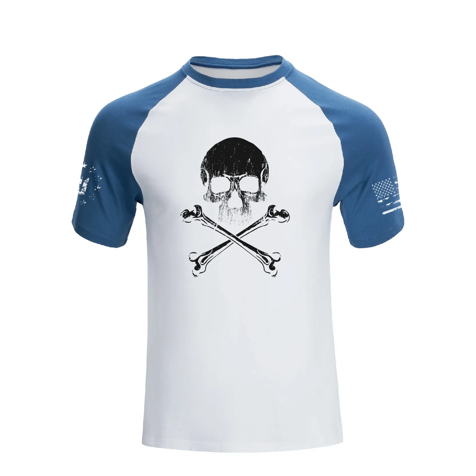 SKULL RAGLAN GRAPHIC TEE