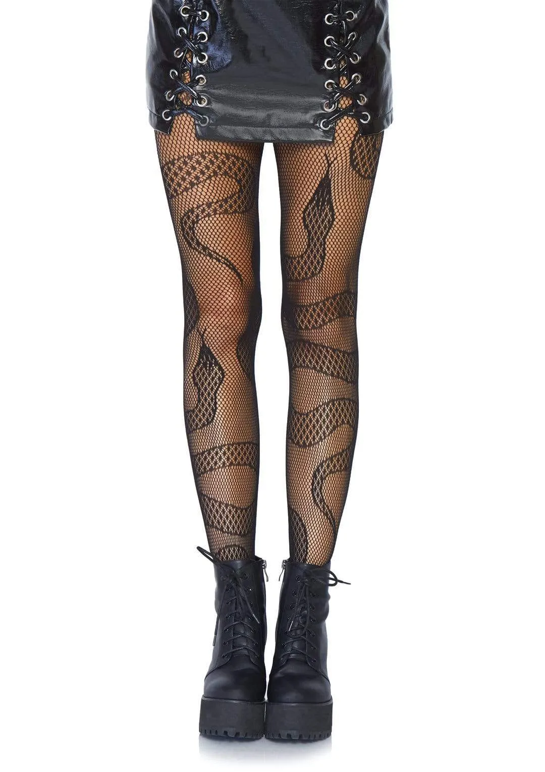 Snake Print Tights