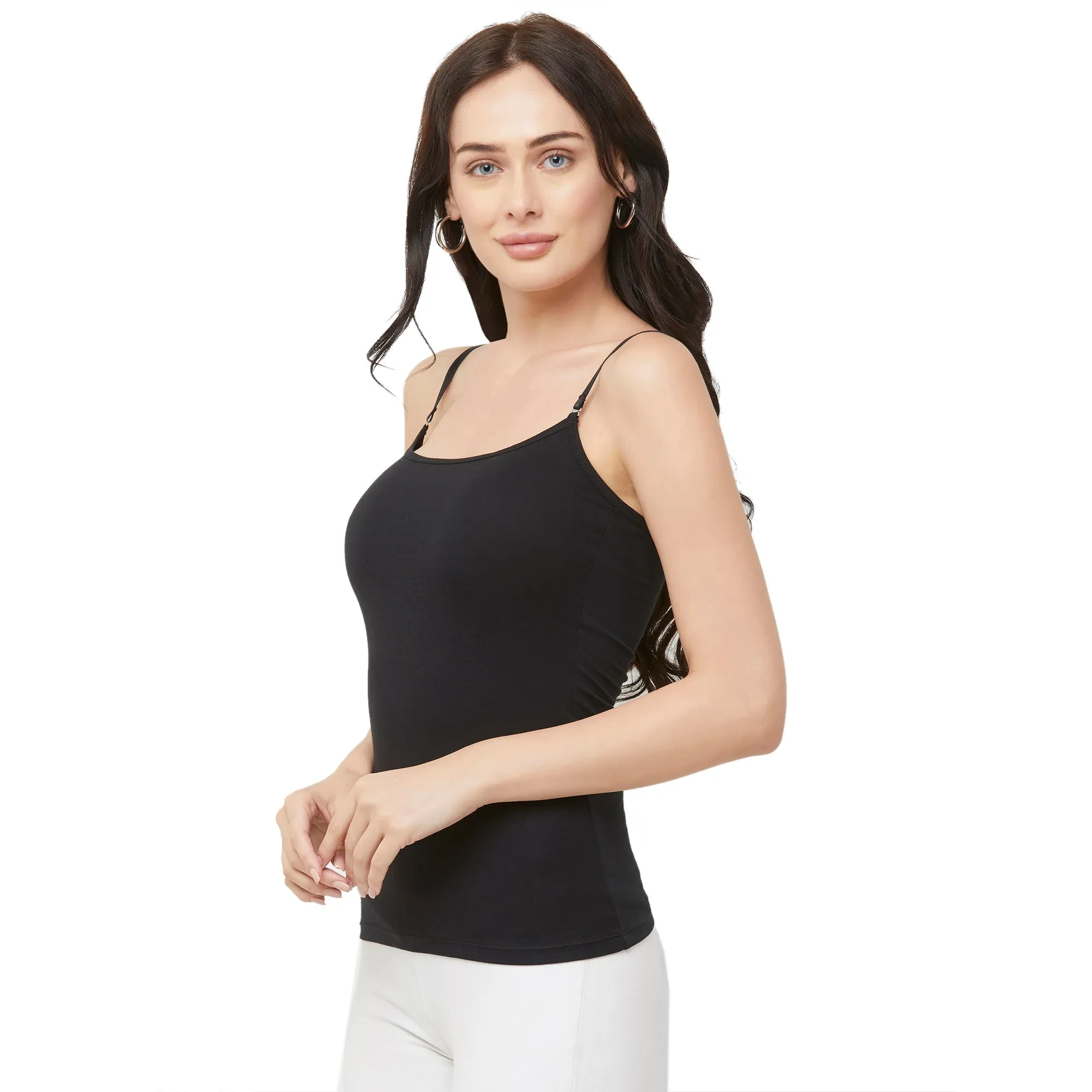 Solid Super Soft Cotton Spandex Camisole