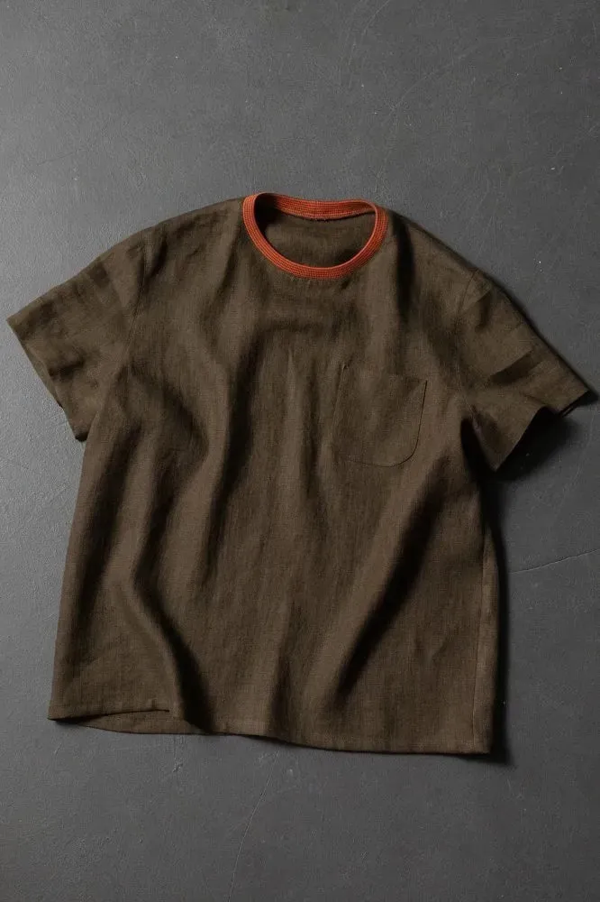 Striped Cotton Rib - Kiwi Tango