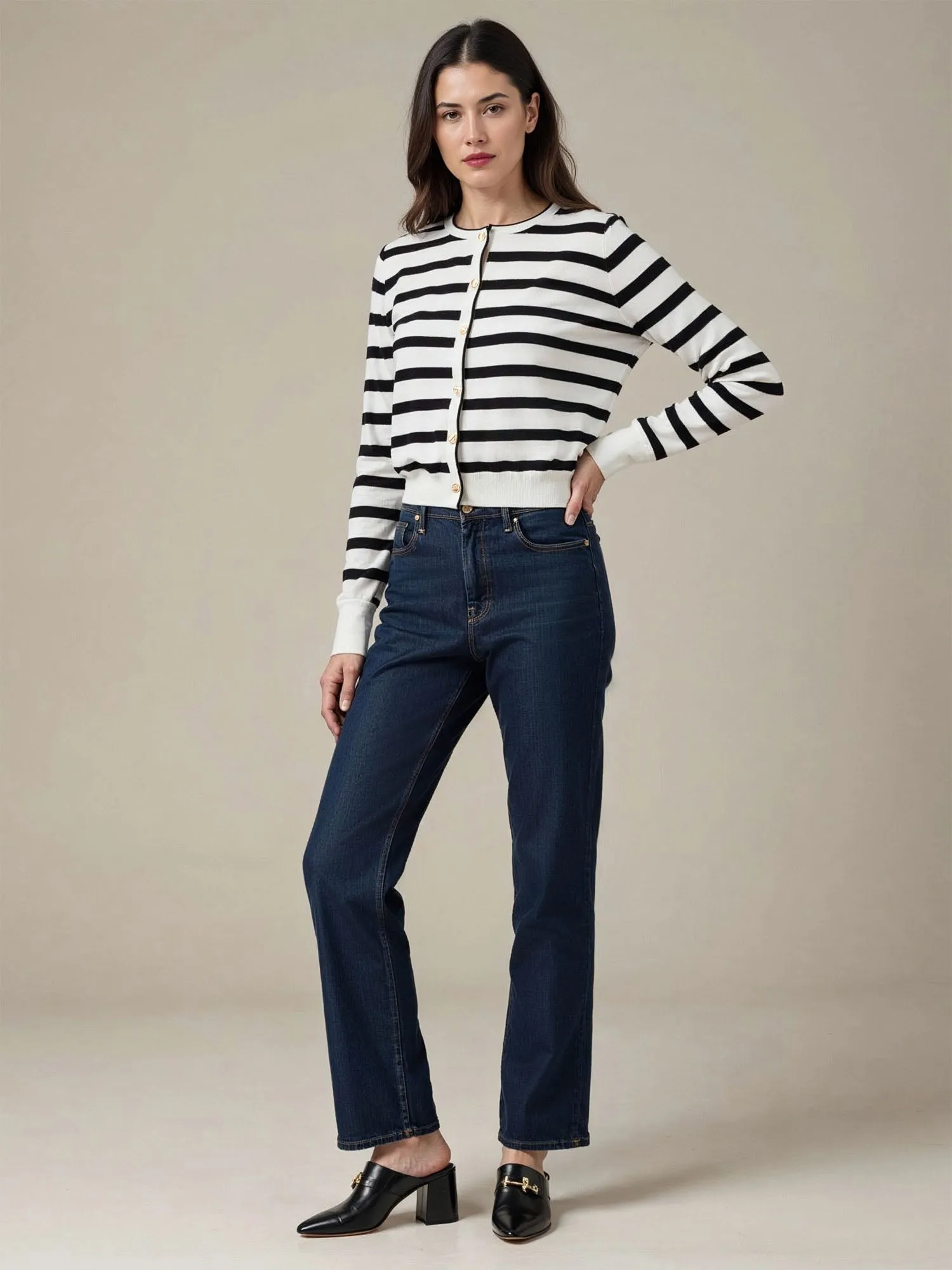 Striped Lady Jacket Cardigan