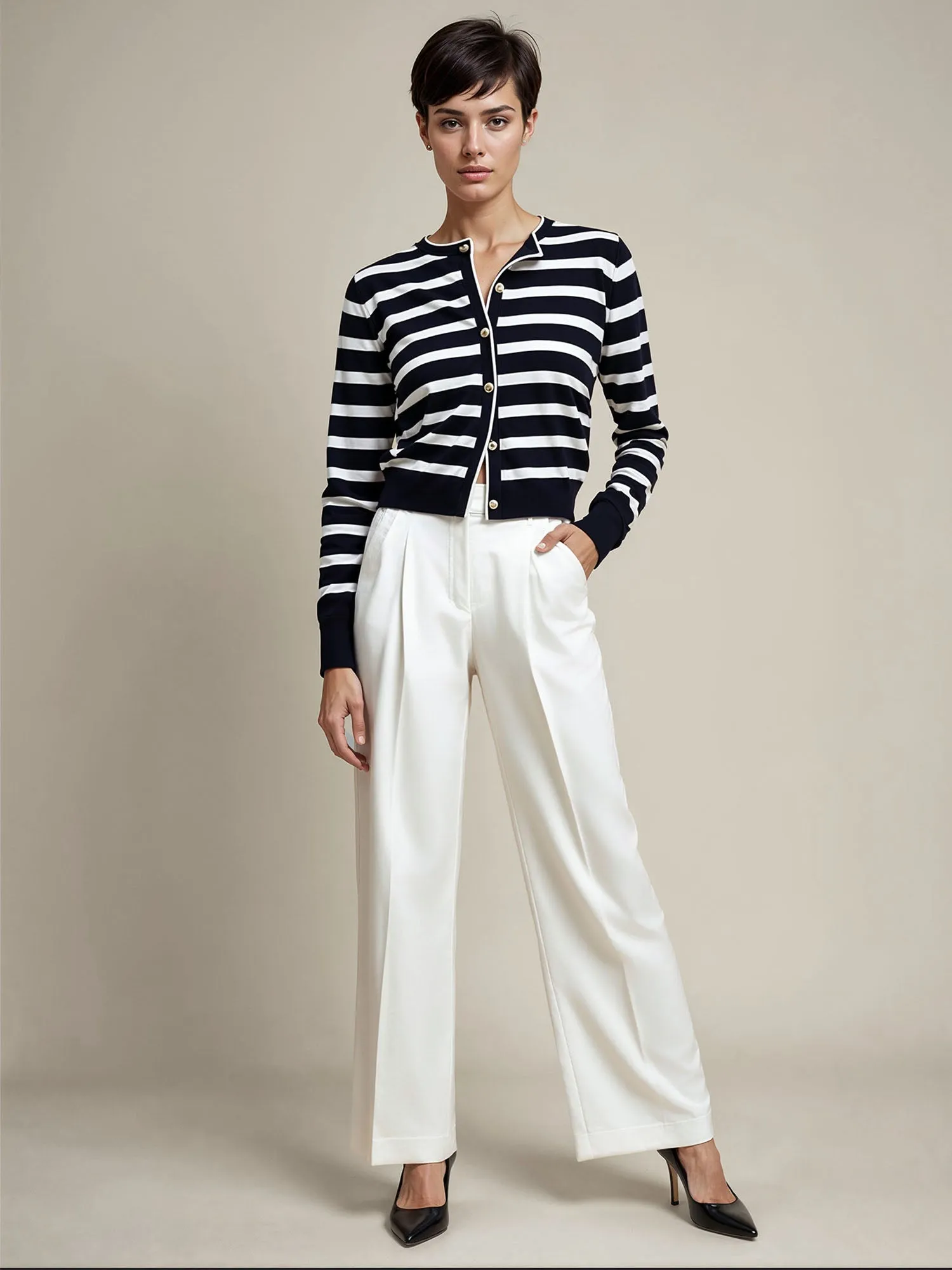 Striped Lady Jacket Cardigan