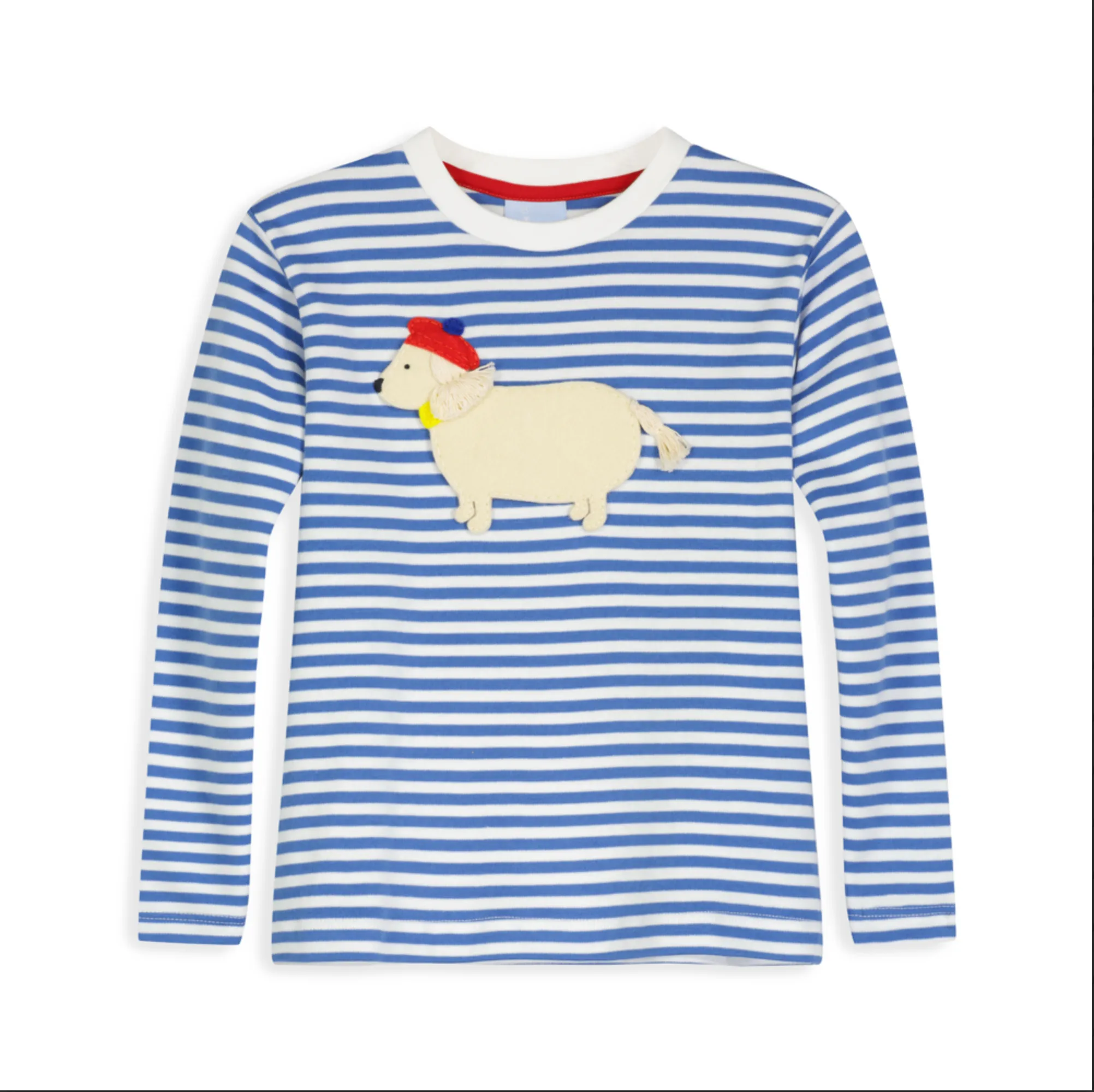 Striped LS Hardy Pup Tee