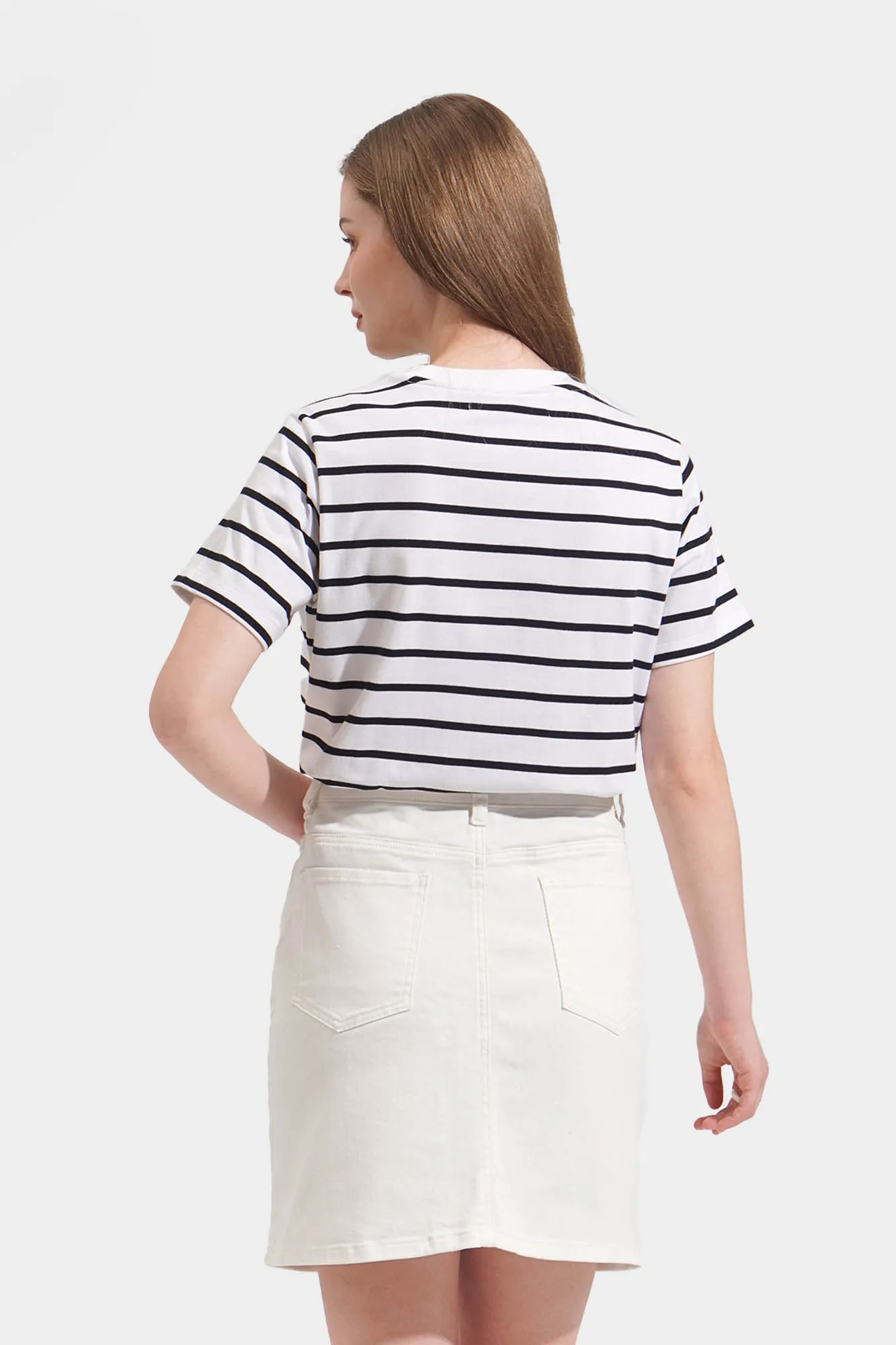 Striped Round Neck Tee