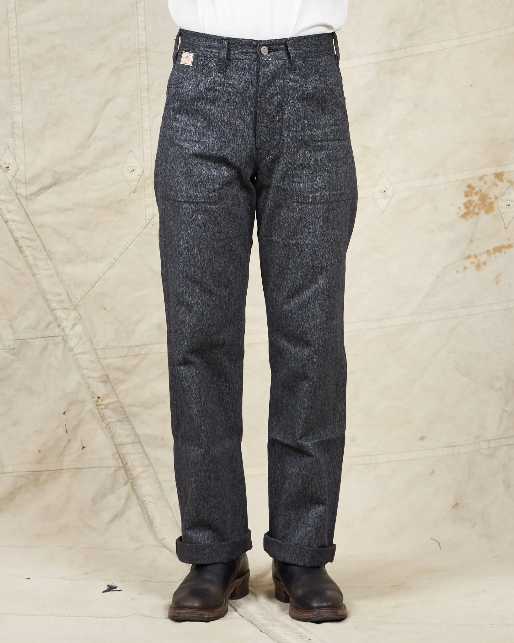 Sugar Cane & Co. Covert Black Engineer Pants SC41825