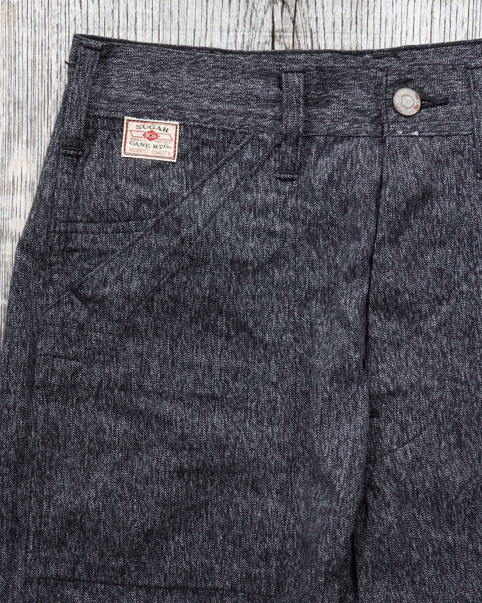Sugar Cane & Co. Covert Black Engineer Pants SC41825