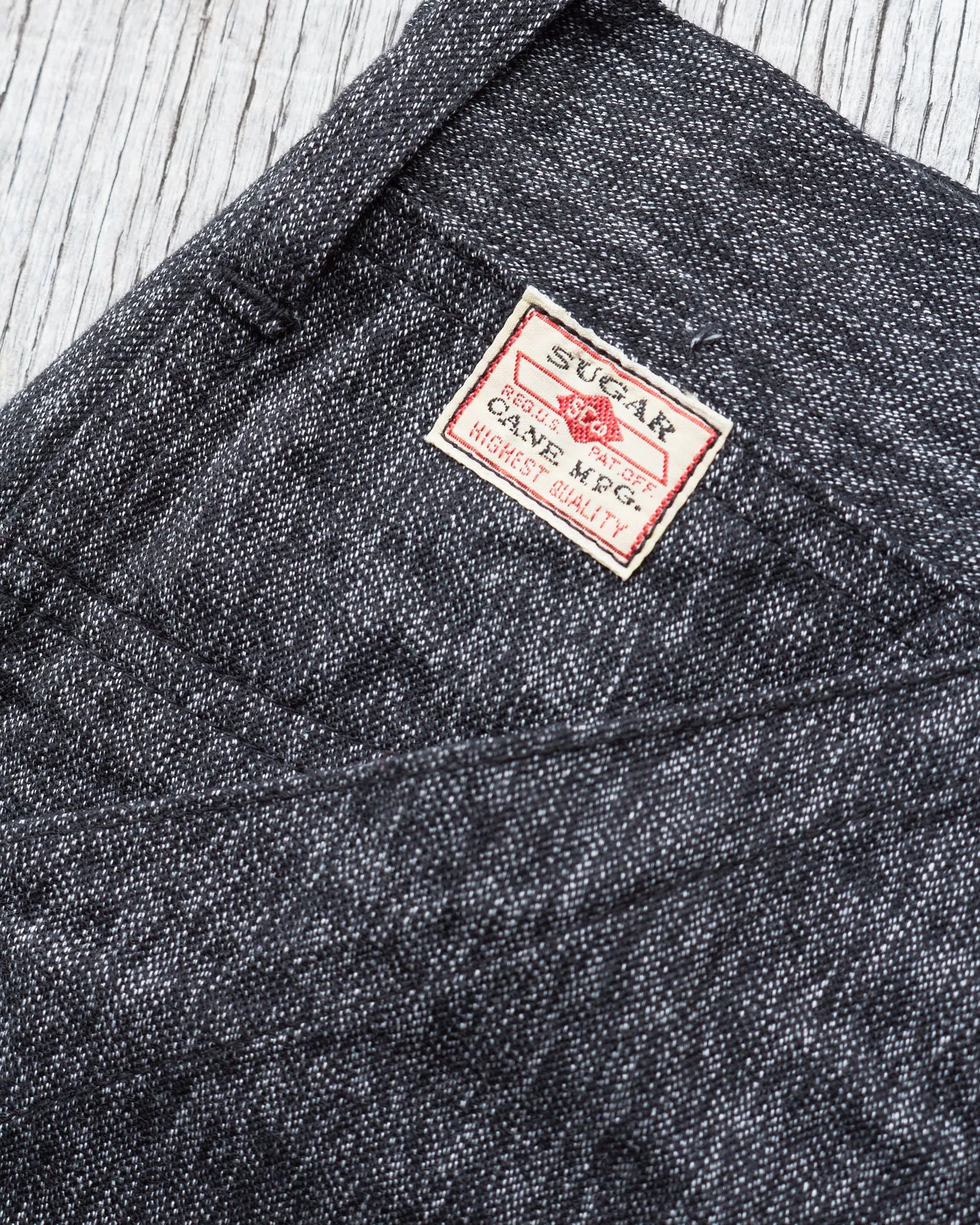 Sugar Cane & Co. Covert Black Engineer Pants SC41825