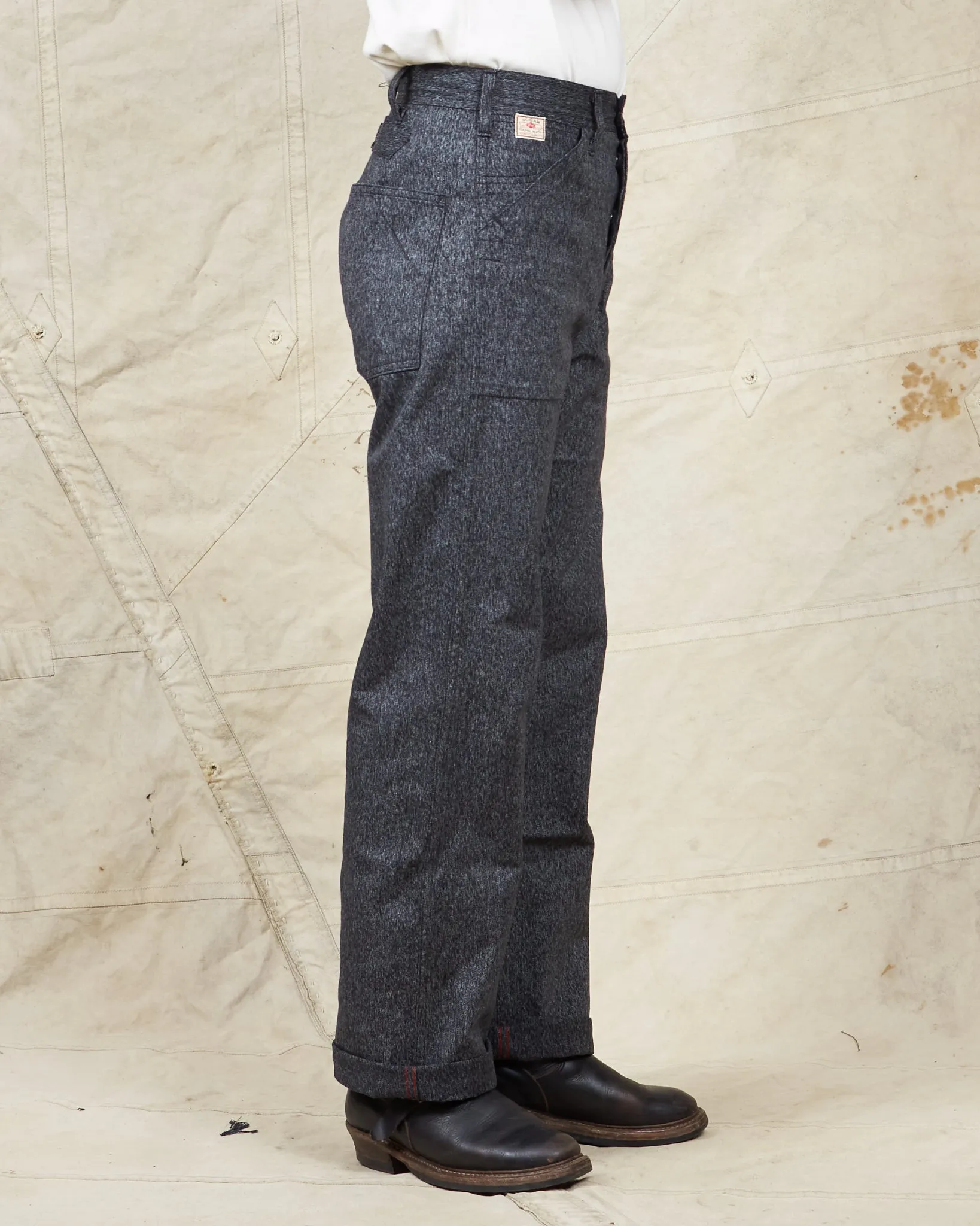 Sugar Cane & Co. Covert Black Engineer Pants SC41825