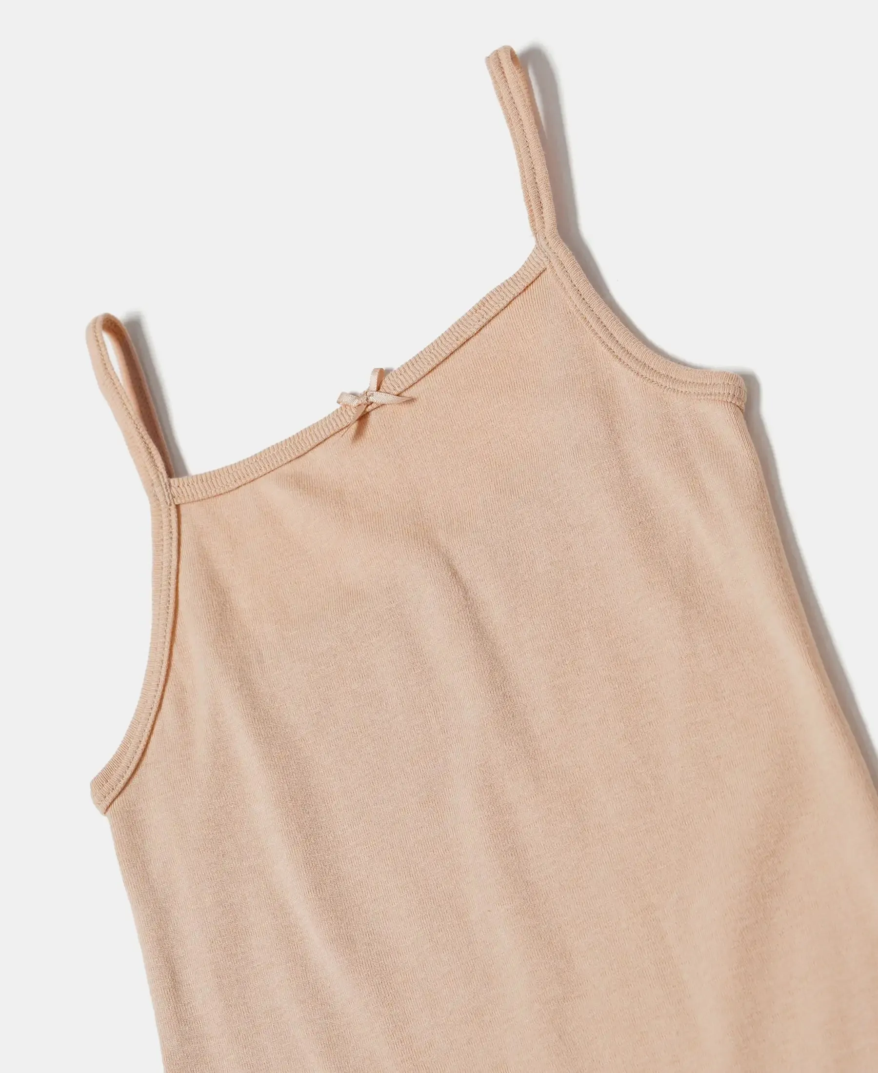Super Combed Cotton Rib Fabric Camisole with Regular Straps - Skin