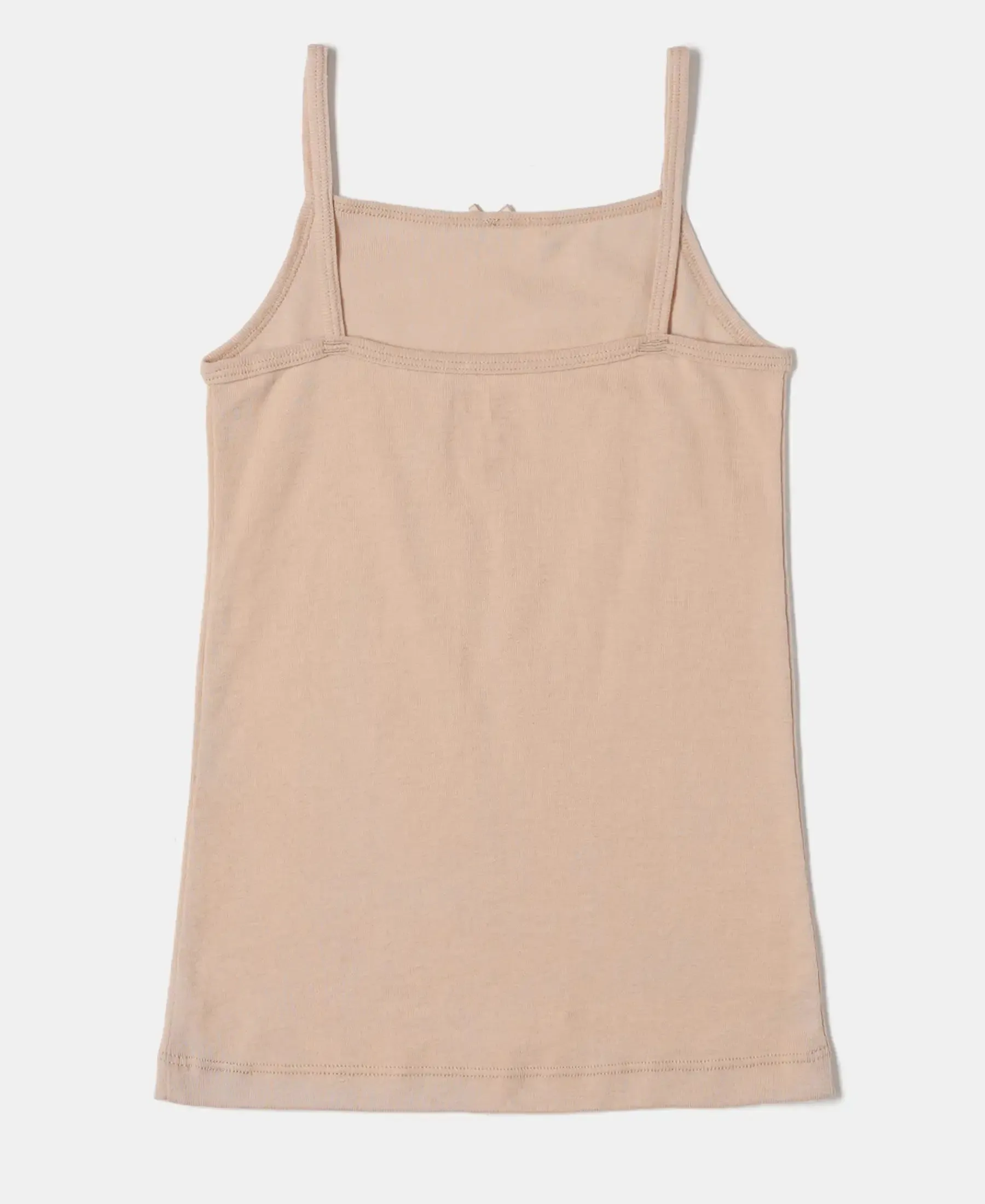 Super Combed Cotton Rib Fabric Camisole with Regular Straps - Skin